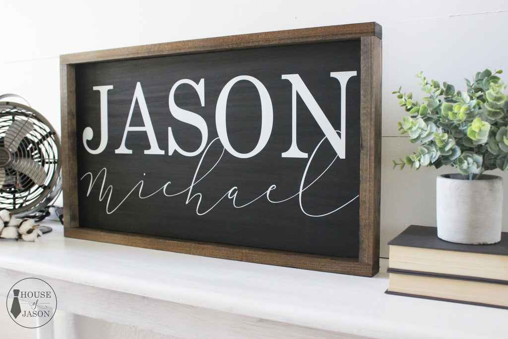 Personalized Child's Name, Child's Room, Wooden Sign | 24 x 13