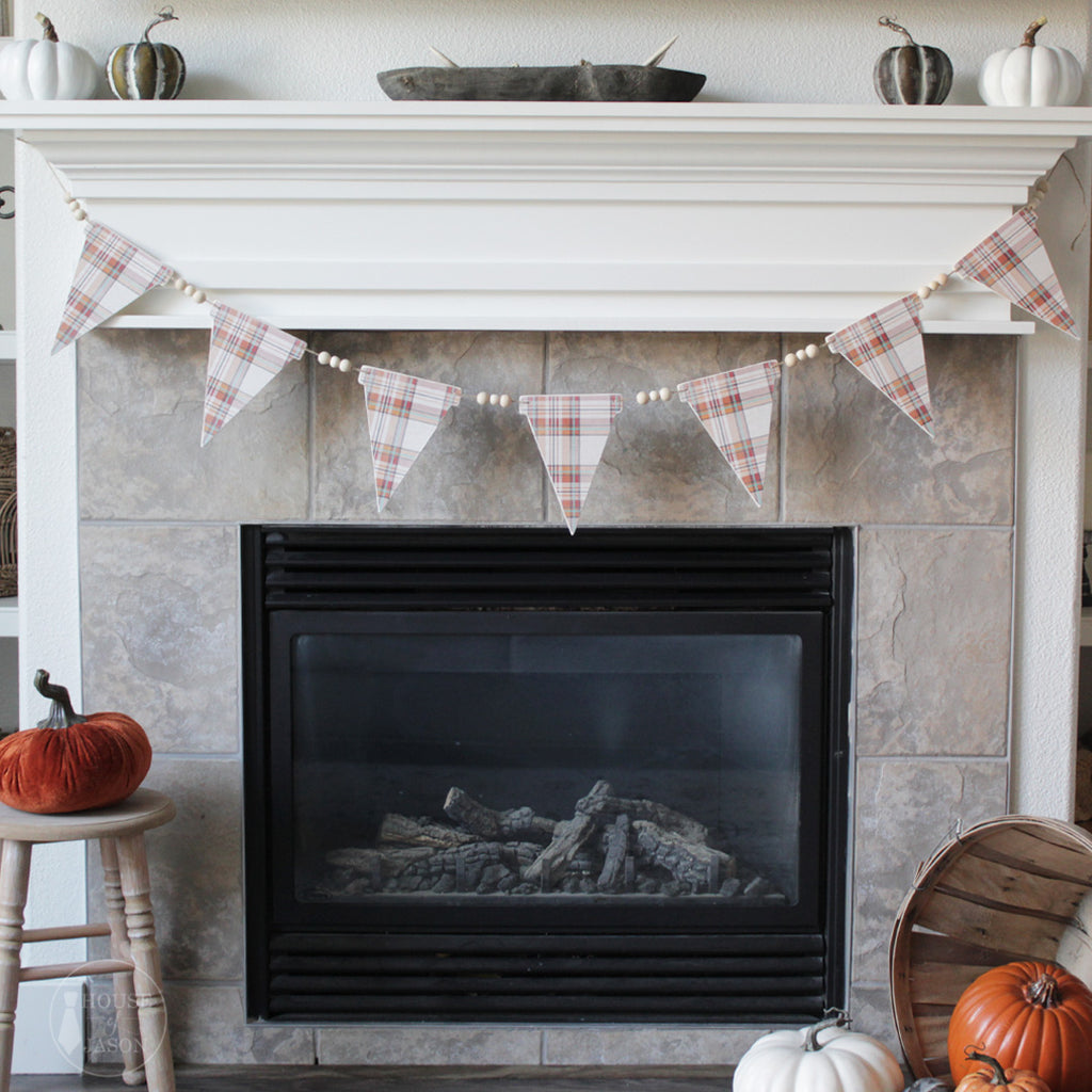 "Thanksgiving Flannel" Wooden Banner